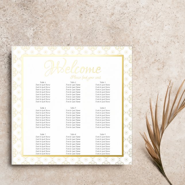 Impressions Dorure Tableau de sièges formels complexes - Mariage (Créateur téléchargé)