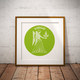 Impressions Dorure Virgo, Signe Zodiaque, Horoscope, Astrologie