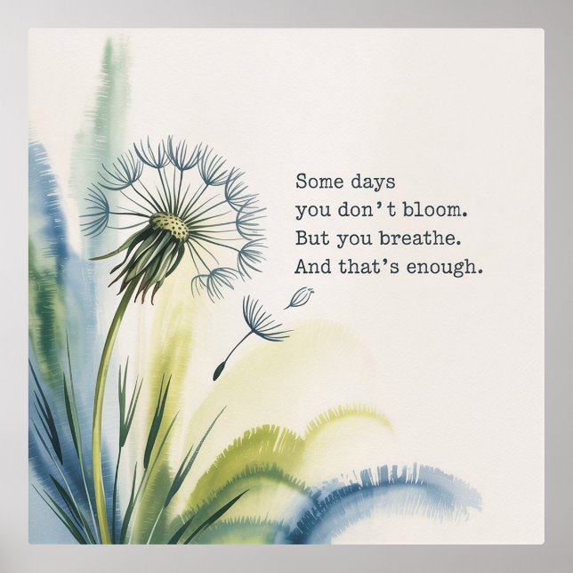 Impressions Dorure Vous Respirez. Ça suffit - Mur d'Affirmation Soft (Recto)