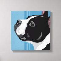Impressions sur toile de chien Terrier de Boston