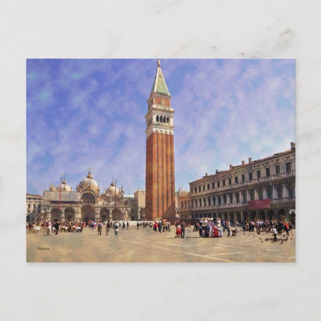 Impressiv Venedig Piazza della Riforma Postkarte (Vorderseite)