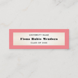 Impressive Korallengoldene Abschluss Beilage Mini Visitenkarte