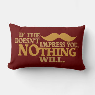 Impressive Mustache benutzerdefinierte Farbe werfe Lendenkissen
