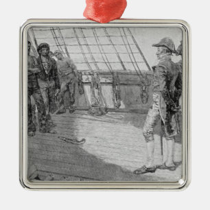 Impressment der amerikanischen Matrosen Ornament Aus Metall