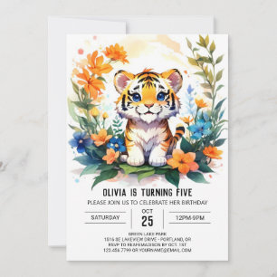 Imprimable Tiger Boy Invitation Anniversaire