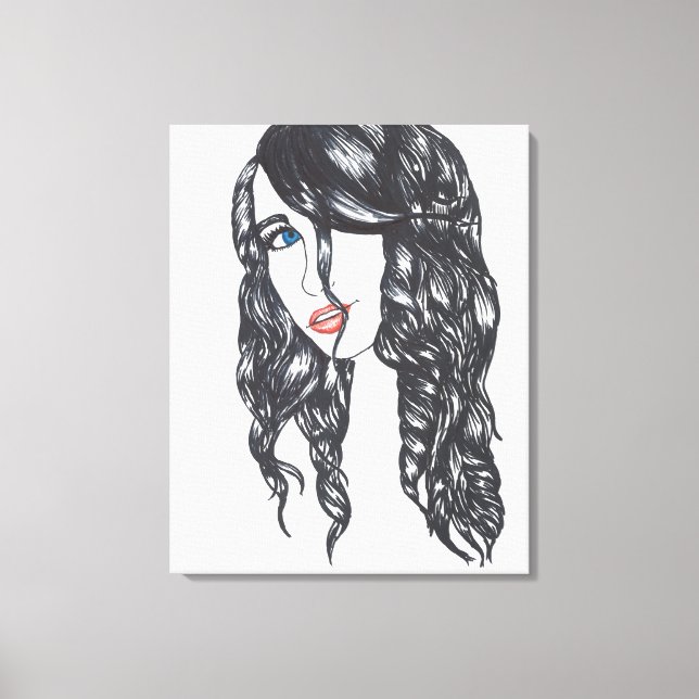 Imprimante en toile étirée pour fille nette (moyen (Recto)