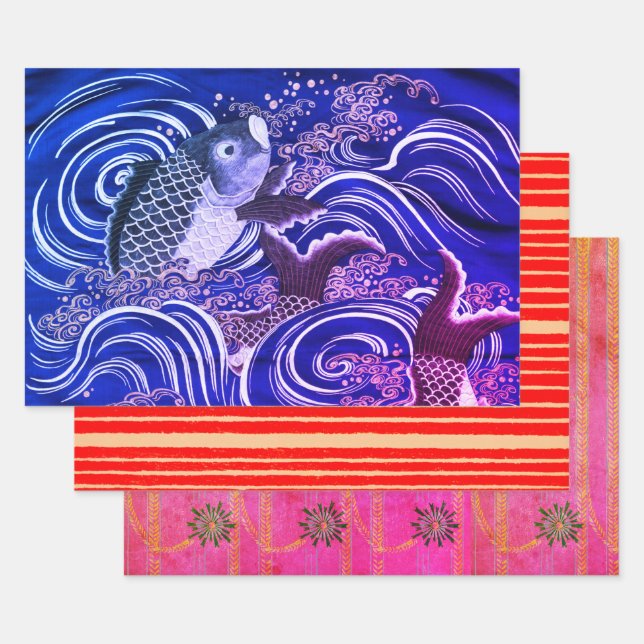 IMPRIMANTE JAPONAISE DE CARPE EN papier d'envelopp (Lot)