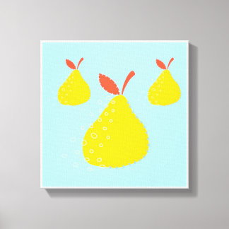 Imprimantes en toile à trois poires d'art simple o