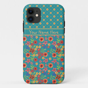Imprimantes florales rétro sur iPhone 5 Coque pers
