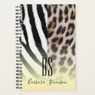 Imprimé Animalier Or Monogrammé Moderne