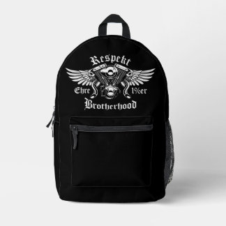 Imprimé Brotherhood Moto Honneur Sac à dos