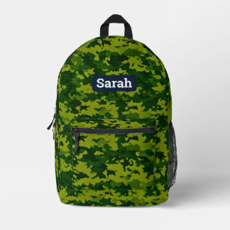 Imprimé Camo Camouflage sac à dos personnalisé