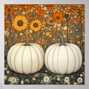 imprimé citrouille affiche d'automne cuisine décor