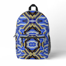 Conception de sac à dos motif géométrique multicol