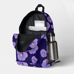 Imprimé Conception Pansy Sur Sac À Dos