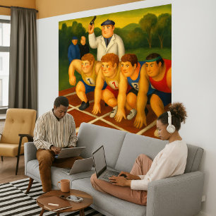 Imprimé d'art sur toile enroulée - Sprinters