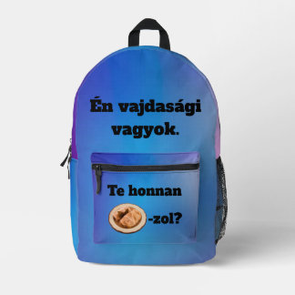 Imprimé D'où venez-vous? sac à dos