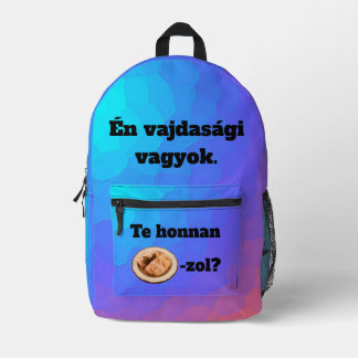 Imprimé D'où venez-vous? sac à dos