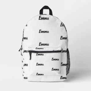Imprimé Faites votre propre sac à dos personnalisé Nom per