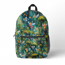 Fées dans le sac à dos Nature