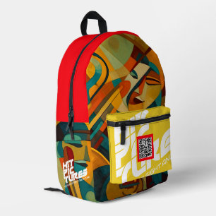 Imprimé Jazzy Artwork Design sac à dos V2