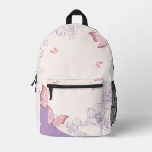 Imprimé Joli sac à dos à motif floral