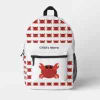 Joli sac à dos personnalisé pour enfant avec crabe