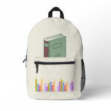 Livres et crayons colorés Retour au sac à dos de l