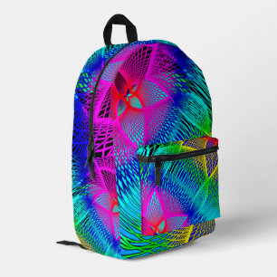 Imprimé Magnifique sac à dos couleur néon lumineuses