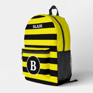Imprimé Motif d'abeilles personnalisé - sac à dos cousu