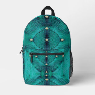 Imprimé Motif de sol étouffé dans sac à dos Aqua Blues