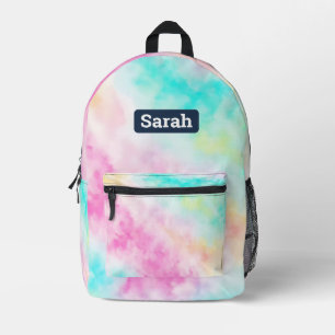 Imprimé Pastel Tie teinture sac à dos personnalisable