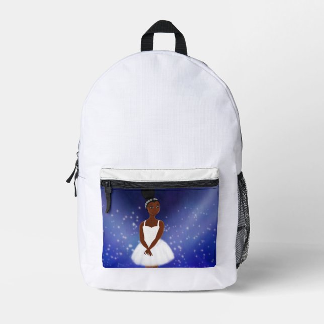 Imprimé Petit sac à dos Black Ballerina (Recto)
