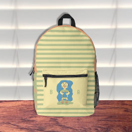 Imprimé Petit sac à dos pour enfants avec des bandes et de