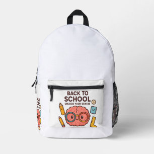 Imprimé Retour à l'école - Déverrouillez votre sac à dos d