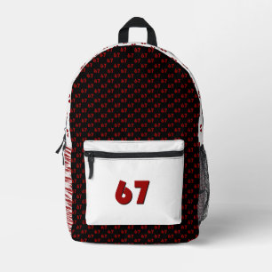 Imprimé Sac à dos "67"