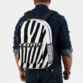Imprimé Sac à dos à coudre à impression Zebra
