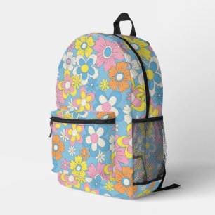 Imprimé Sac à dos à fleurs - Retourner à l'école