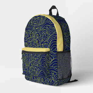 Imprimé Sac à dos à motif d'art japonais