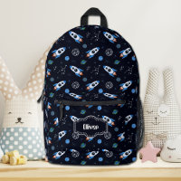 Sac à dos à motif de fusée personnalisé