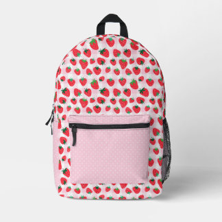 Imprimé Sac à dos à pâte rose à airelle