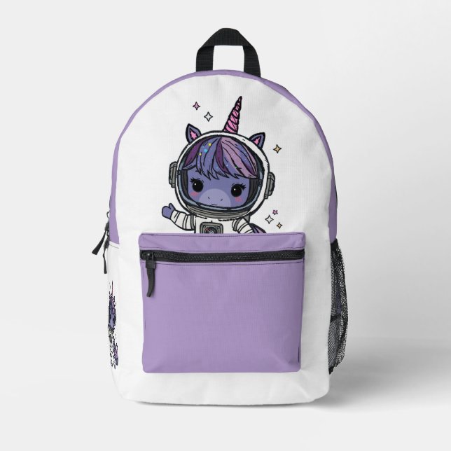 Imprimé Sac à dos Astro Unicorn (Recto)