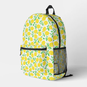 Imprimé Sac à dos aux citrons jaunes