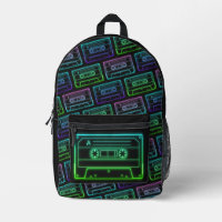 Sac À Dos Avec Motif De Cassette Multicolore Néon