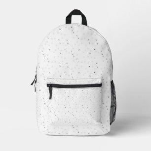 Imprimé Sac à dos blanc à motif minimaliste personnalisé