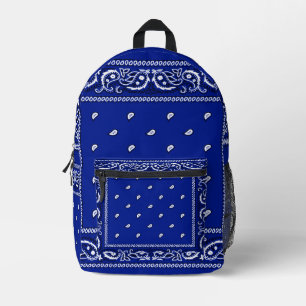 Imprimé Sac à dos bleu Bandana L.A.