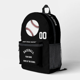 Imprimé Sac à dos de baseball personnalisé - Conception d'