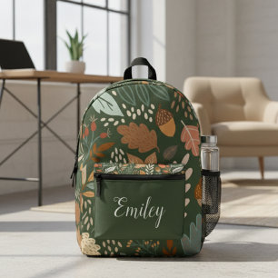 Imprimé Sac à dos de feuilles d'automne personnalisées - N