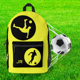 Imprimé Sac à dos de football personnalisé pour garçons, c