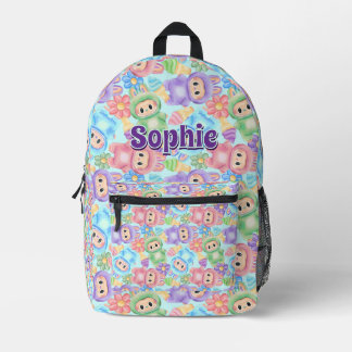 Imprimé Sac à dos de nom personnalisé - Sac scolaire pour